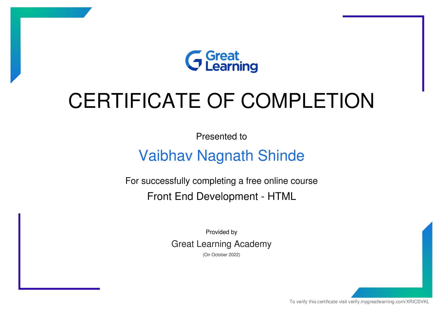 Front End Development - HTML